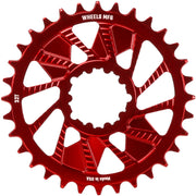 Wheels Manufacturing Red; Chainring 32T; SRAM 3-Bolt; 3mm; T-Type Chain