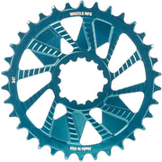 Wheels Manufacturing Teal; Chainring 34T; SRAM 3-Bolt; 3mm; T-Type Chain