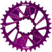 Wheels Manufacturing Purple; Chainring 34T; SRAM 3-Bolt; 3mm; T-Type Chain