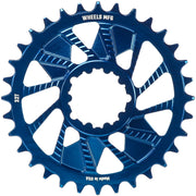 Wheels Manufacturing Blue; Chainring 32T; Shimano Direct Mount; 1.5mm Inboard; HG+ Chain