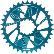 Wheels Manufacturing Teal; Chainring 34T; Shimano Direct Mount; 1.5mm Outboard; HG+ Chain