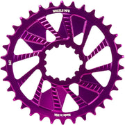 Wheels Manufacturing Purple; Chainring 34T; Shimano Direct Mount; 1.5mm Inboard; HG+ Chain