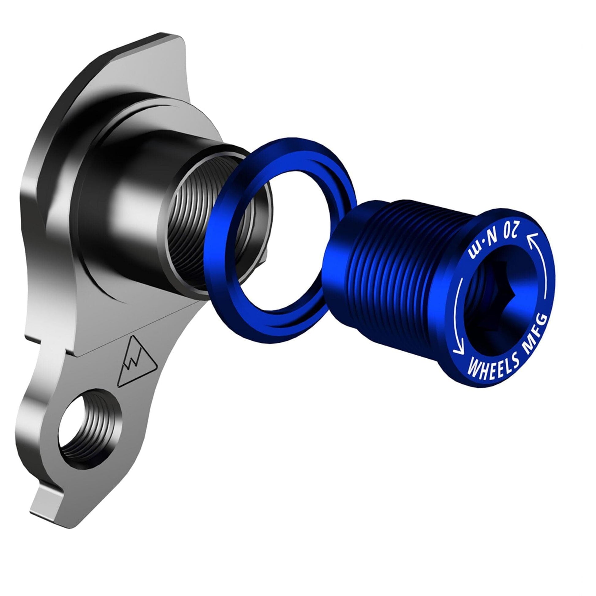 Wheels-Manufacturing-Replaceable-Derailleur-Hanger-/-Dropout-4046---Blue-Bolt---UDH