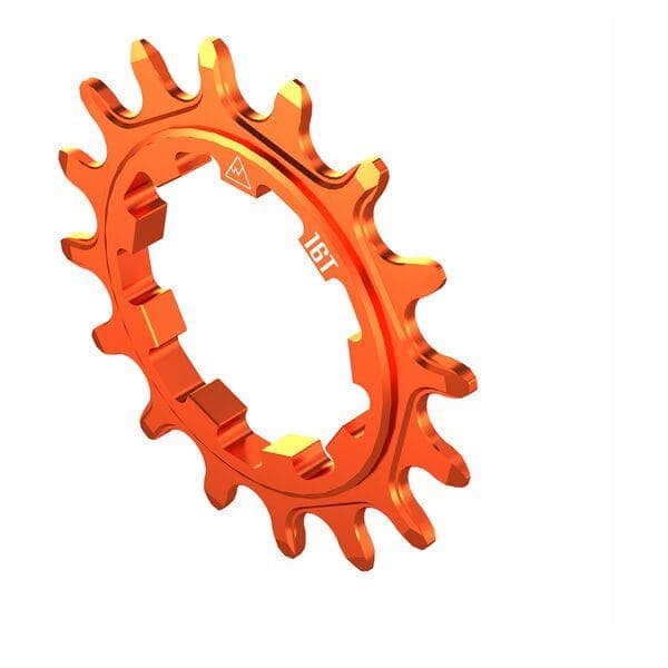 Wheels Manufacturing Solo-XD 16ÿTooth Cog, 7075 aluminum, Orange