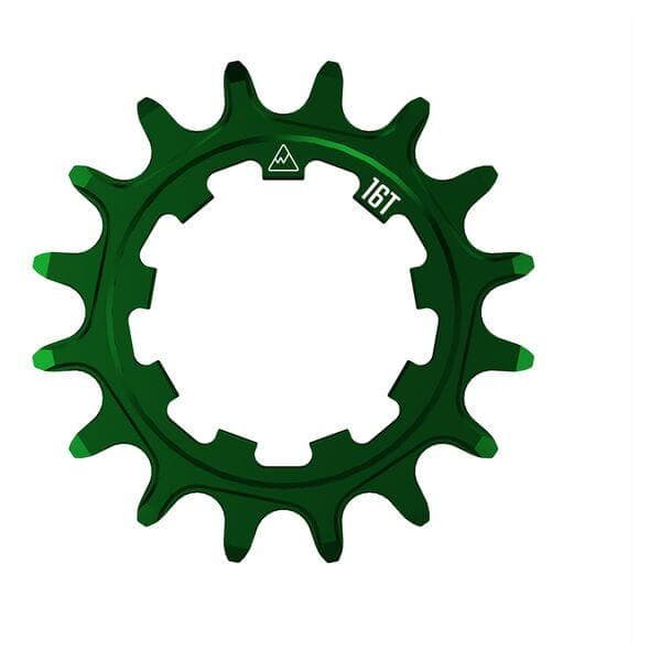 Wheels Manufacturing Solo-XD 16ÿTooth Cog, 7075 aluminum, Green