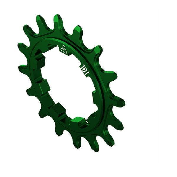 Wheels Manufacturing Solo-XD 16ÿTooth Cog, 7075 aluminum, Green