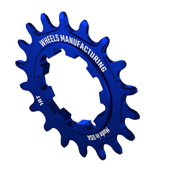 Wheels Manufacturing Solo-XD 18ÿTooth Cog, 7075 aluminum, Blue