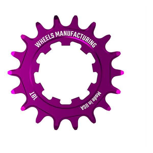 Wheels Manufacturing Solo-XD 18ÿTooth Cog, 7075 aluminum, Purple