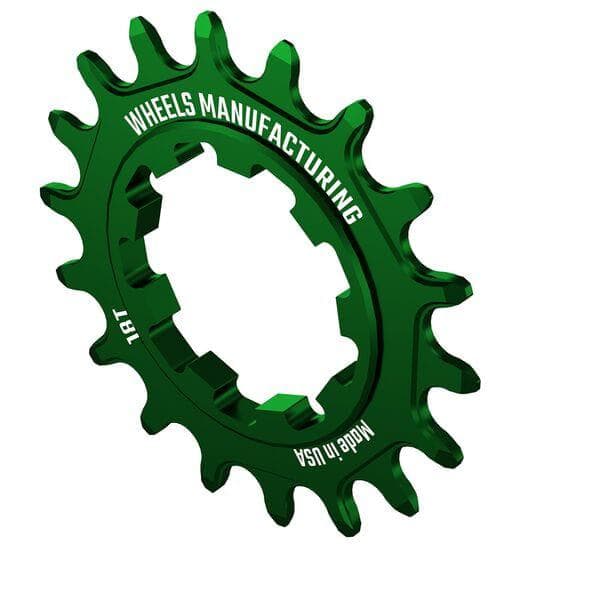 Wheels Manufacturing Solo-XD 18ÿTooth Cog, 7075 aluminum, Green
