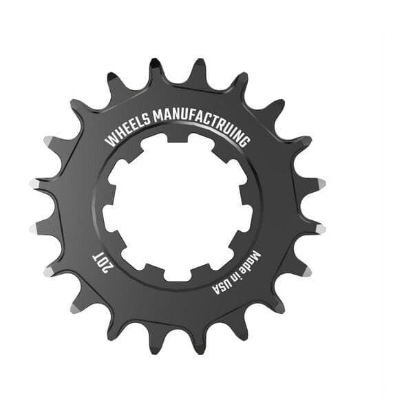 Wheels Manufacturing Solo-XD 20 Tooth Cog; 7075 aluminum; Black