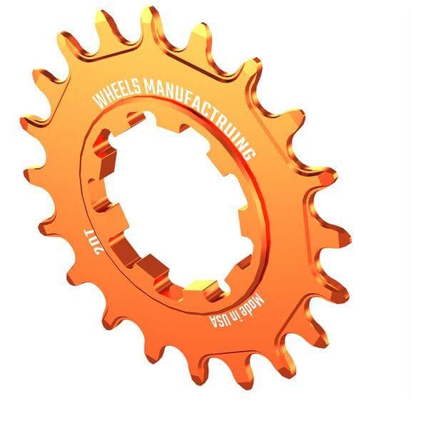 Wheels Manufacturing Solo-XD 20ÿTooth Cog, 7075 aluminum, Orange