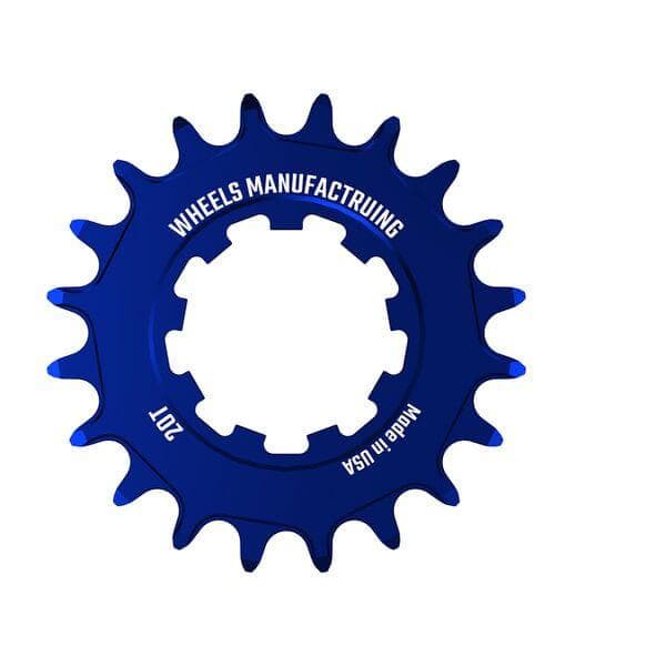 Wheels Manufacturing Solo-XD 20ÿTooth Cog, 7075 aluminum, Blue