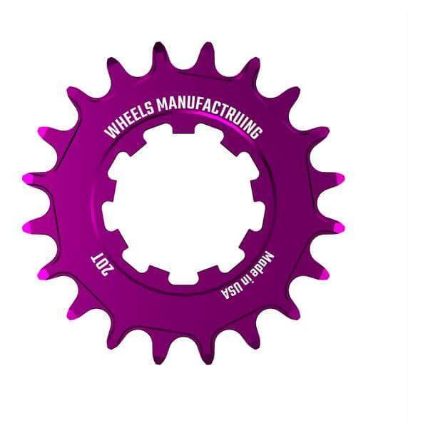 Wheels Manufacturing Solo-XD 20ÿTooth Cog, 7075 aluminum, Purple
