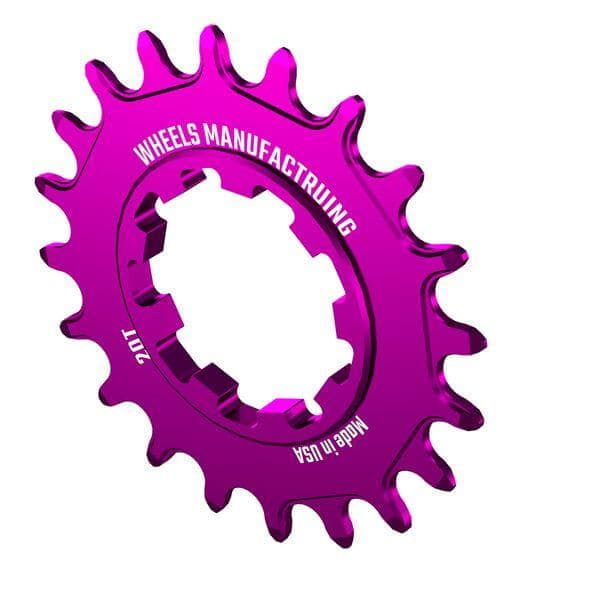 Wheels Manufacturing Solo-XD 20ÿTooth Cog, 7075 aluminum, Purple