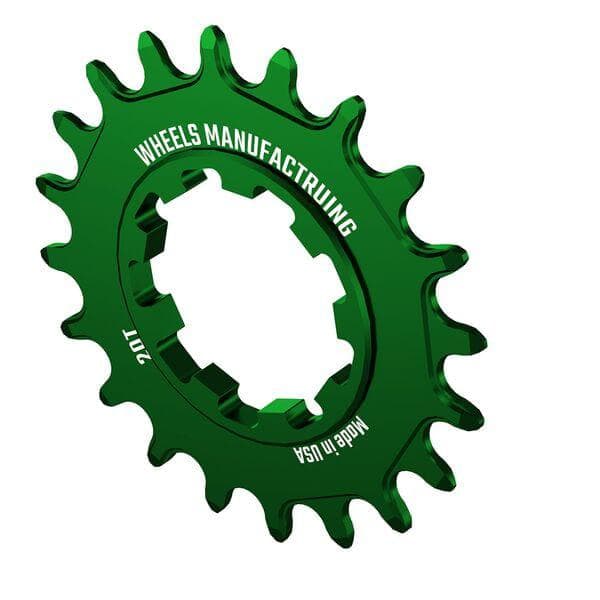 Wheels Manufacturing Solo-XD 20ÿTooth Cog, 7075 aluminum, Green