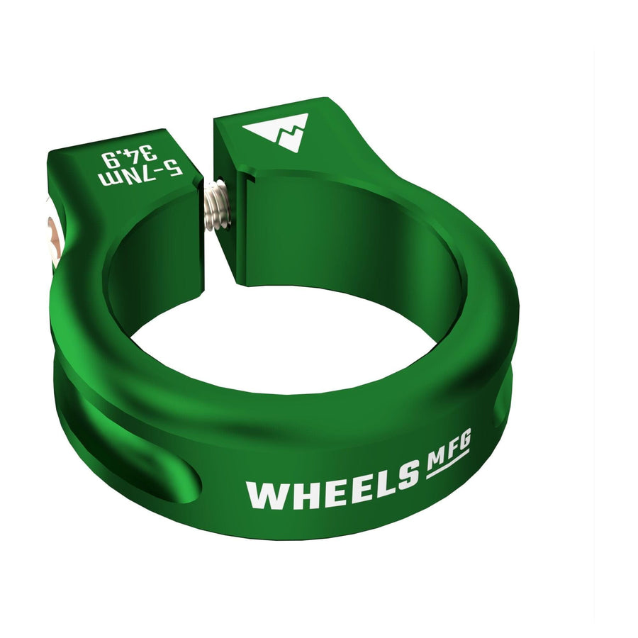 Wheels Manufacturing Green - Seat Post Collar 34.9mm