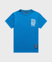 Troy Lee Designs Womens Lilium Ride Short Sleeve Tee - One Eye Aero Blue - XS