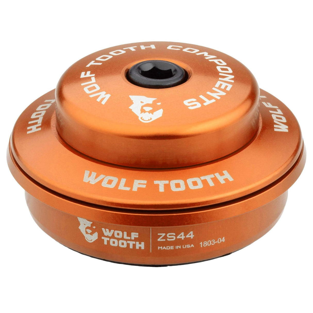 Wolf Tooth Premium Zero Stack Headset Orange / Upper ZS44 5mm