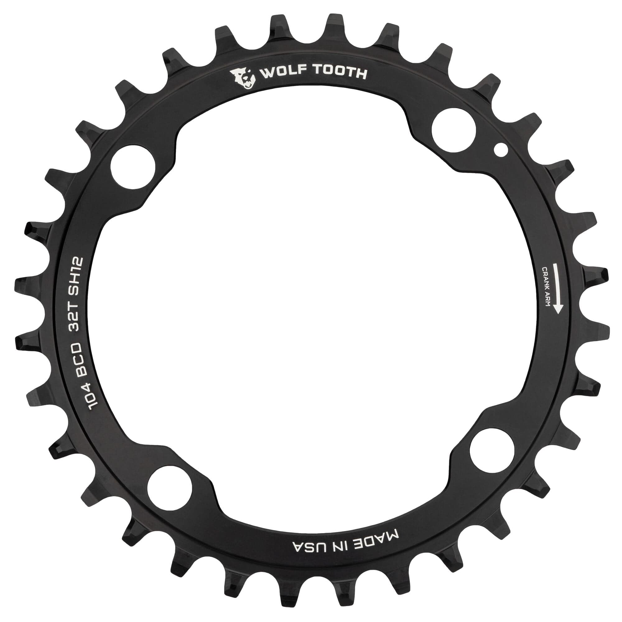 Wolf Tooth 104 BCD Chainring for Shimano 12 Speed Hyperglide Drop Stop ST