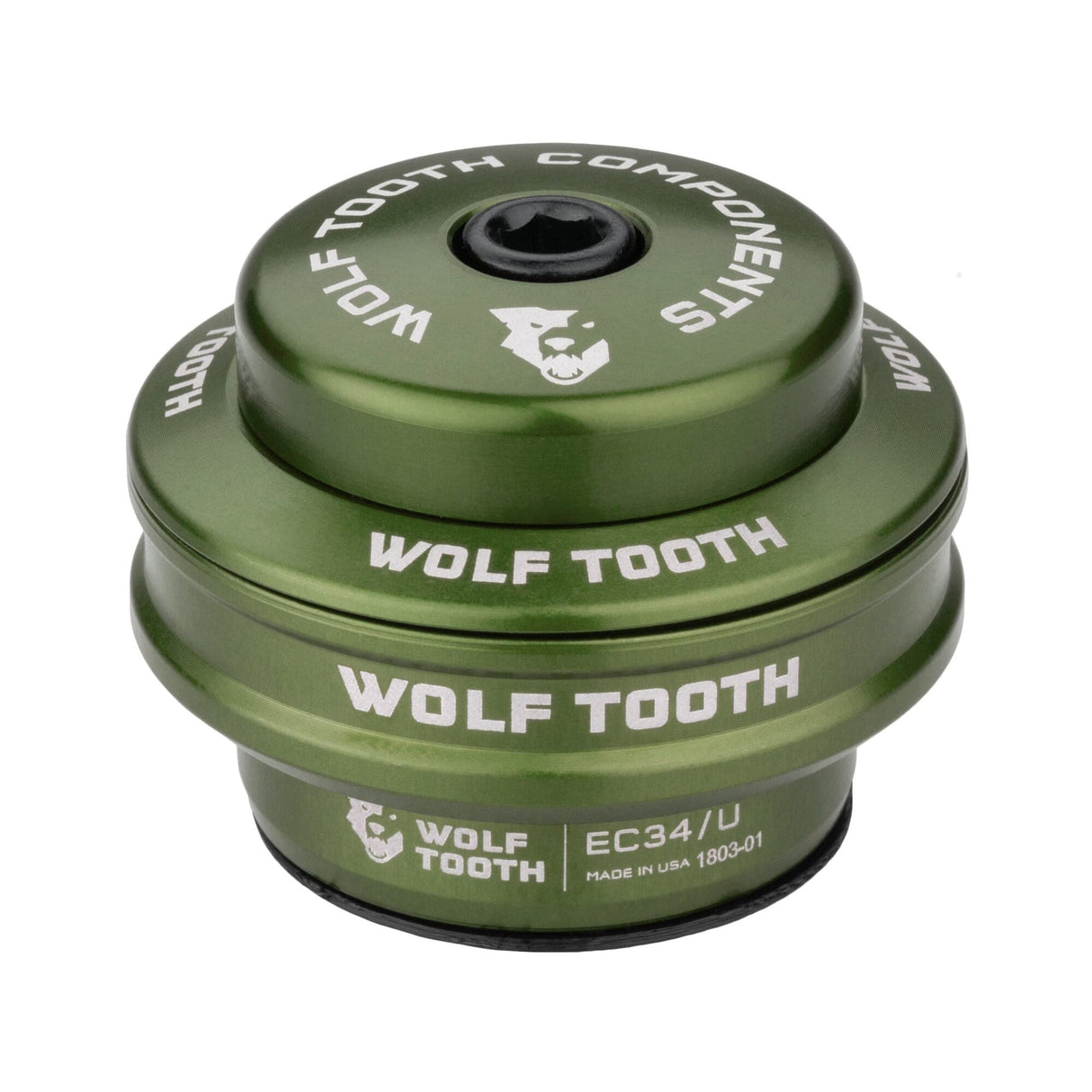 Wolf Tooth Premium Headsets Olive / EC34 Upper/EC44 Lower