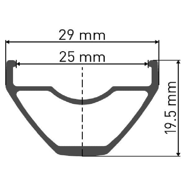 DT Swiss X 432 Sleeve-joined 32 hole Presta-drilled black - 29