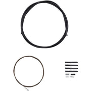 Shimano MTB gear cable set for rear only; Polymer coated stainless steel inner; black