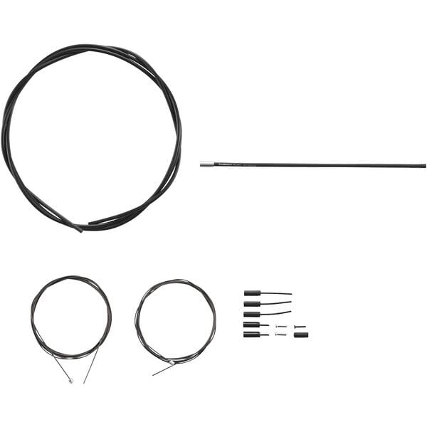 Shimano Spares RS900 Road gear cable set; Polymer coated inners; black