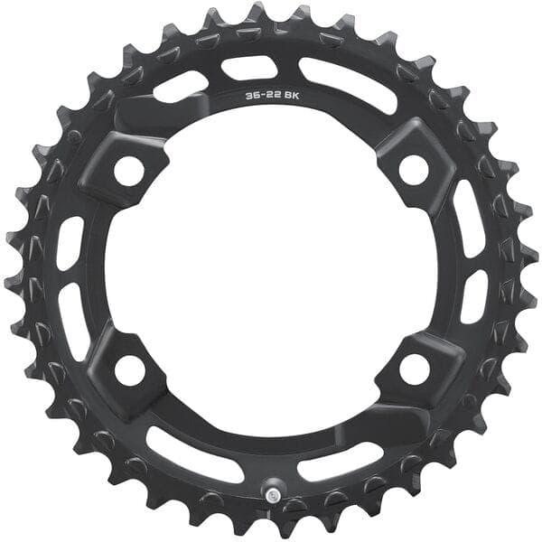 Shimano CUES FC-U6000-2 CUES 11/10/9 speed double outer chainring, 36T-BN for 36-22T