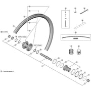 Shimano Spares WH-RX880-TL-R12 spoke - 279 mm