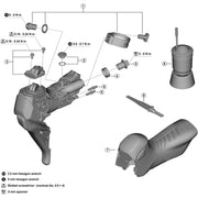 Shimano Spares ST-RX825 battery holder and fixing screw, left hand