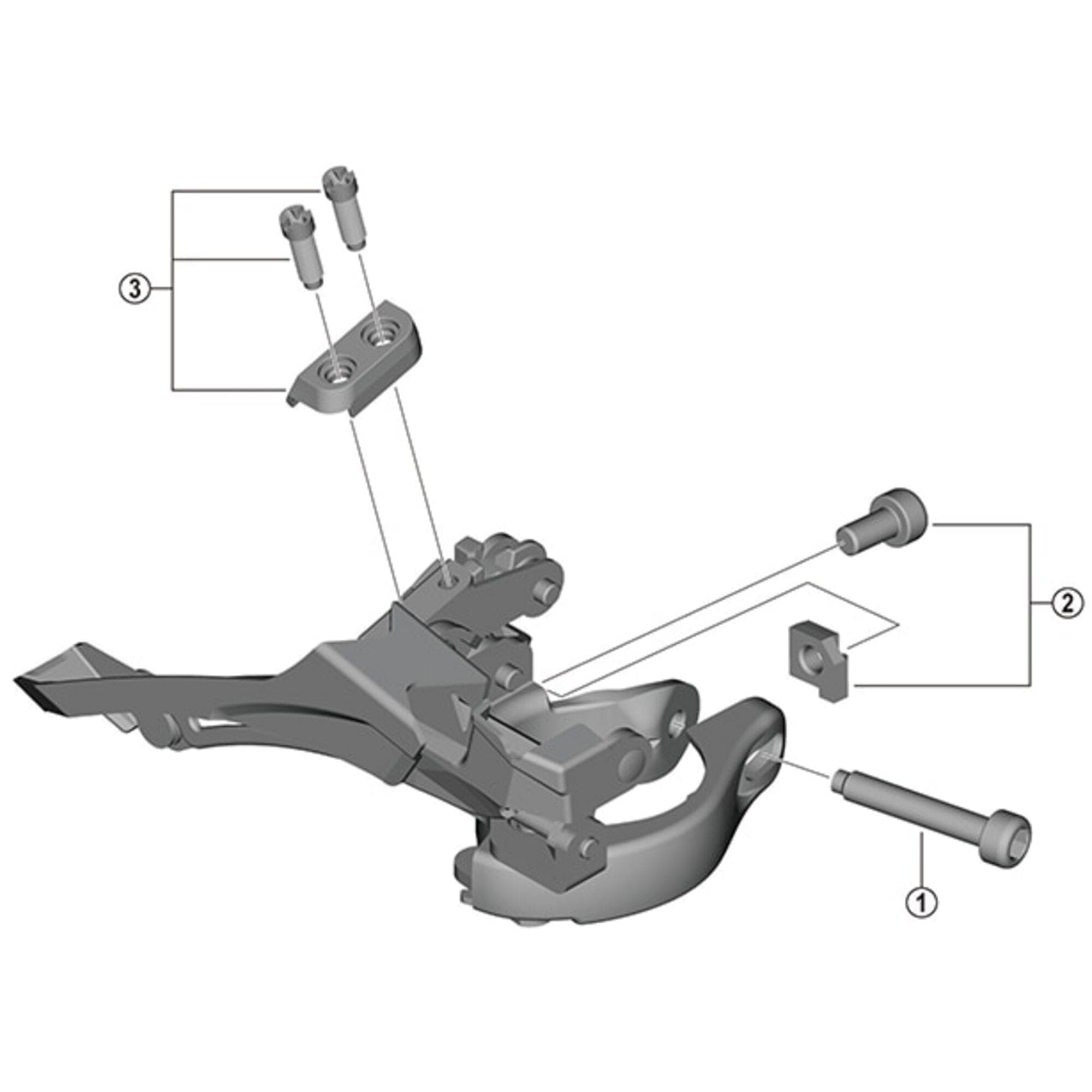 Shimano Spares FD-TY600 clamp screw, M5 x 29 mm