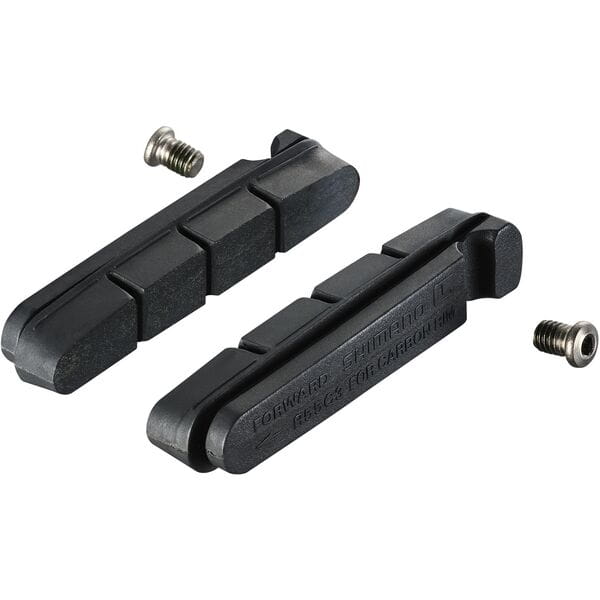 Shimano Dura-Ace R55C3 Dura Ace 7900 cartridge pad inserts; carbon rim; pair