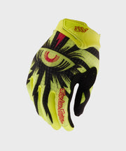 Troy Lee Designs Youth Air Glove - Cyclops - Black/Flo Yellow - Y-XS