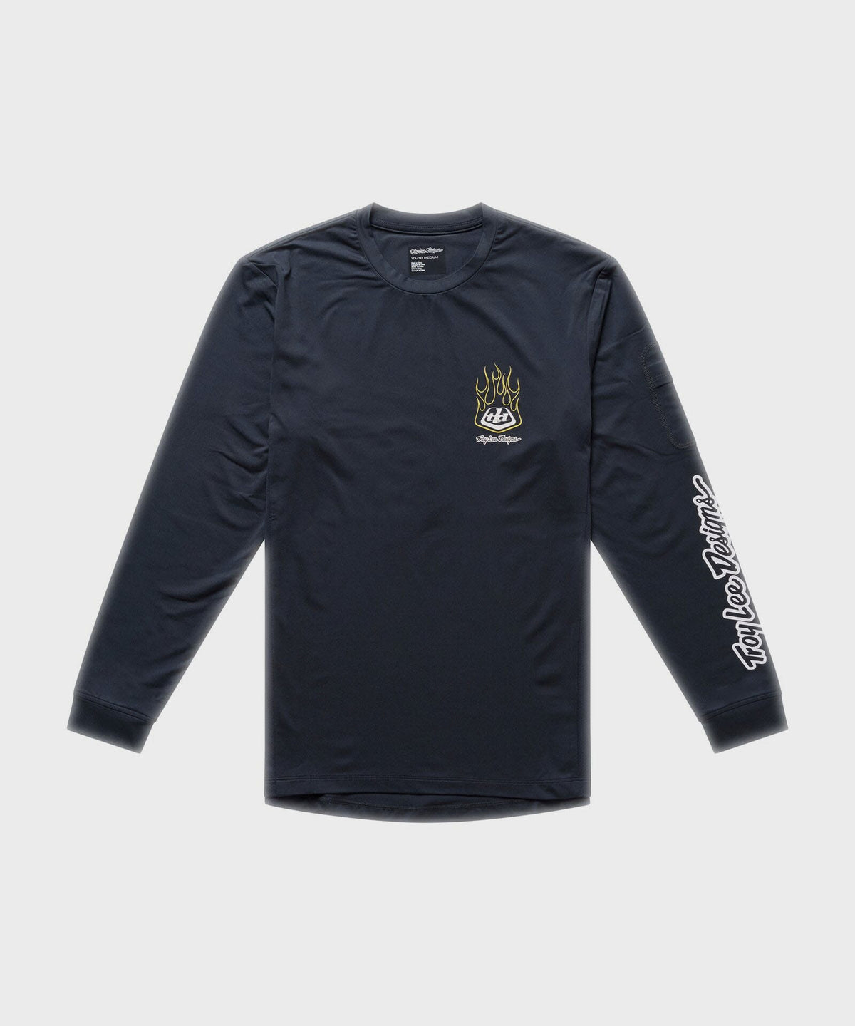 Troy Lee Designs Youth Ruckus Ride Long Sleeve Tee - Pressed Carbon - Y-M