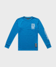 Troy Lee Designs Youth Skyline Ride Long Sleeve Tee - One Eye Aero Blue - Y-XL