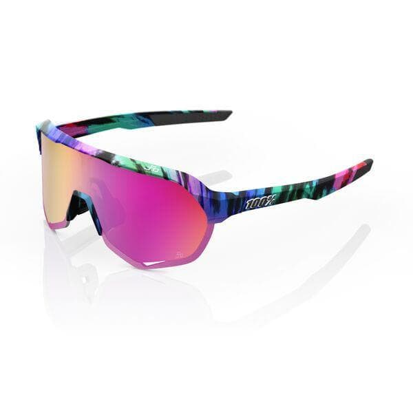 100% S2 - Peter Sagan LE Soft Tact Tie Dye - Purple Multilayer Mirror Lens