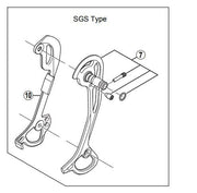 Shimano Spares RD-M772 inner plate SGS