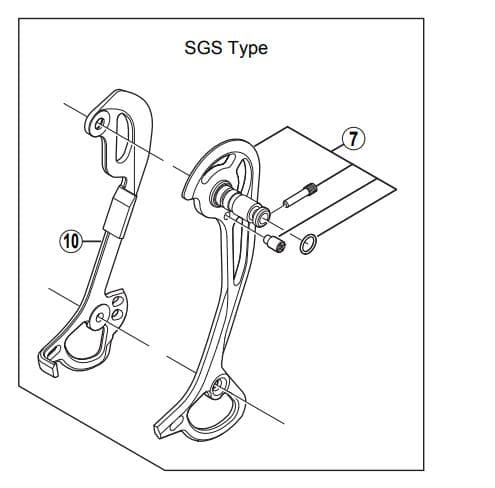 Shimano Spares RD-M772 inner plate SGS
