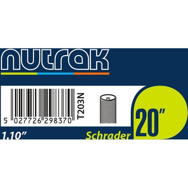 Load image into Gallery viewer, Nutrak 20 x 1.1 inch Schrader inner tube
