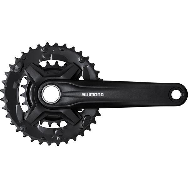 Load image into Gallery viewer, Shimano Altus FC-MT210 2-piece chainset 9-speed; 170 mm; 36 / 22T; black w/o chainguard
