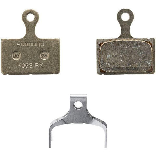 Shimano Spares K05S-RX disc pads and spring; steel back; resin