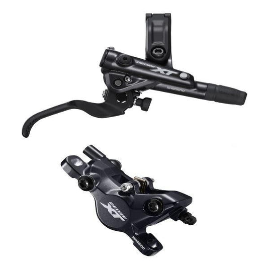 Shimano Deore XT BR-M8100/BL-M8100 XT bled brake lever/post mount calliper; front right