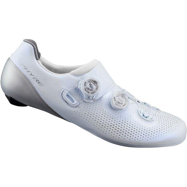 Load image into Gallery viewer, Shimano S-PHYRE RC9 (RC901) SPD-SL Shoes, White, Size 48
