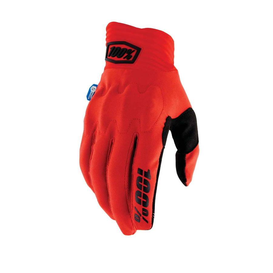 100% Cognito Smart Shock Gloves Red