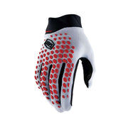 100% Geomatic Gloves Grey / Racer Red