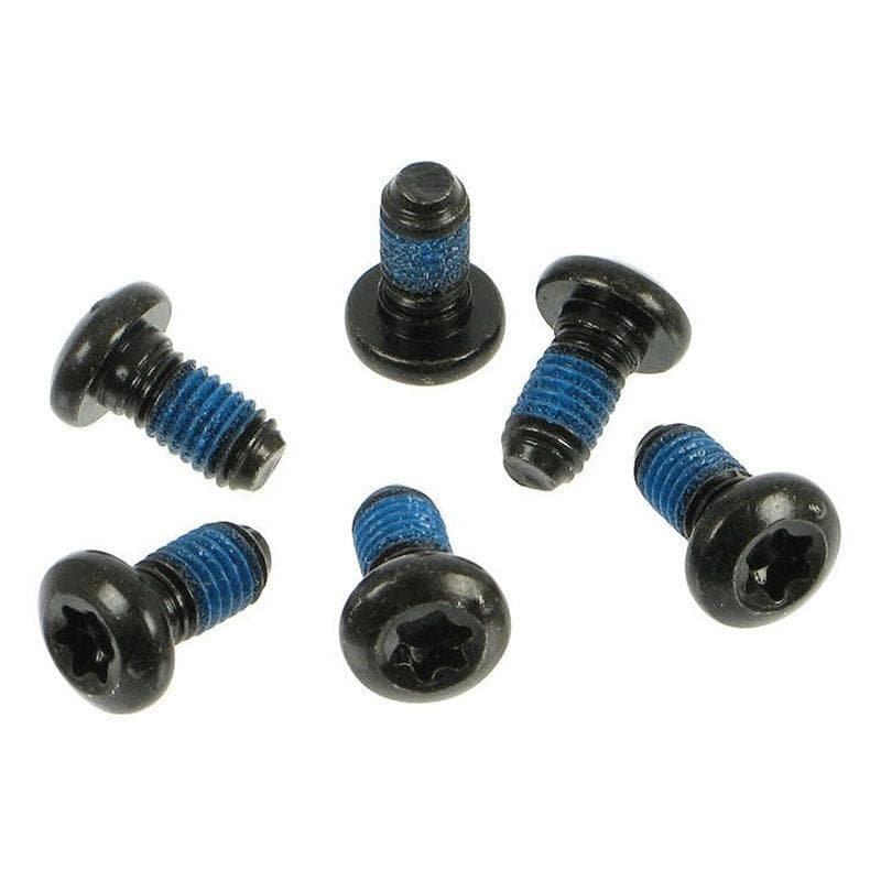 Clarks Disc Brake Rotor Bolts - Torx Drive - 6 Bolts - BLACK