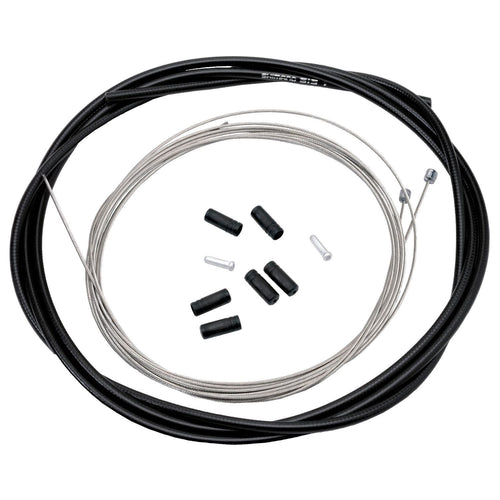 Shimano Spares Road gear cable set; steel inner wire; black