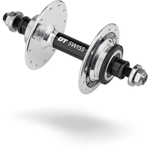 Load image into Gallery viewer, DT Swiss Track rear hub; 120 mm bolt on; fixed; 24 hole silver
