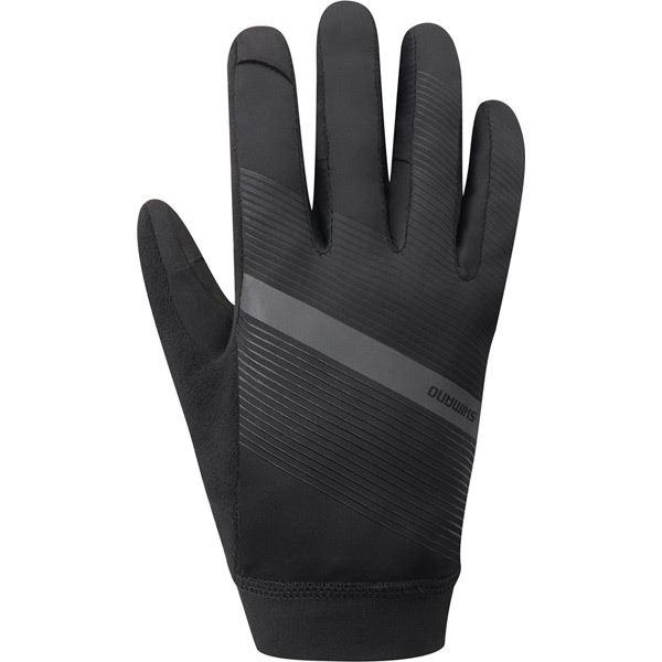 Load image into Gallery viewer, Shimano Clothing Unisex Wind Control Glove; Black; Size XL
