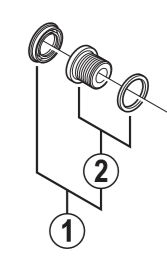 Shimano Spares FC-M430-8 crank arm fixing bolt unit